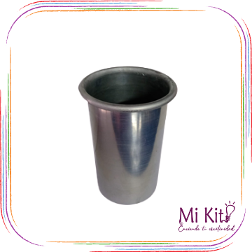 Molde cilíndrico de aluminio 11.5x7.5cm