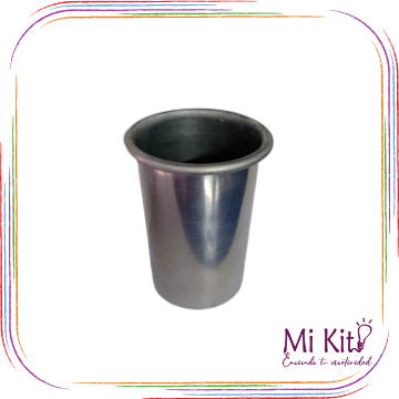 Molde cilíndrico de aluminio 8.5x7.5cm