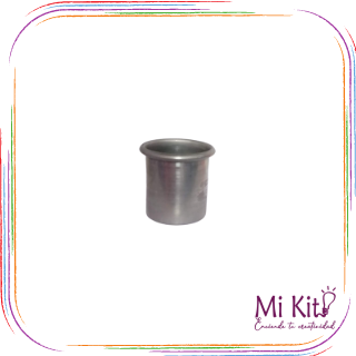 Molde cilíndrico de aluminio 4.5 de alto x 4cm de diámetro
