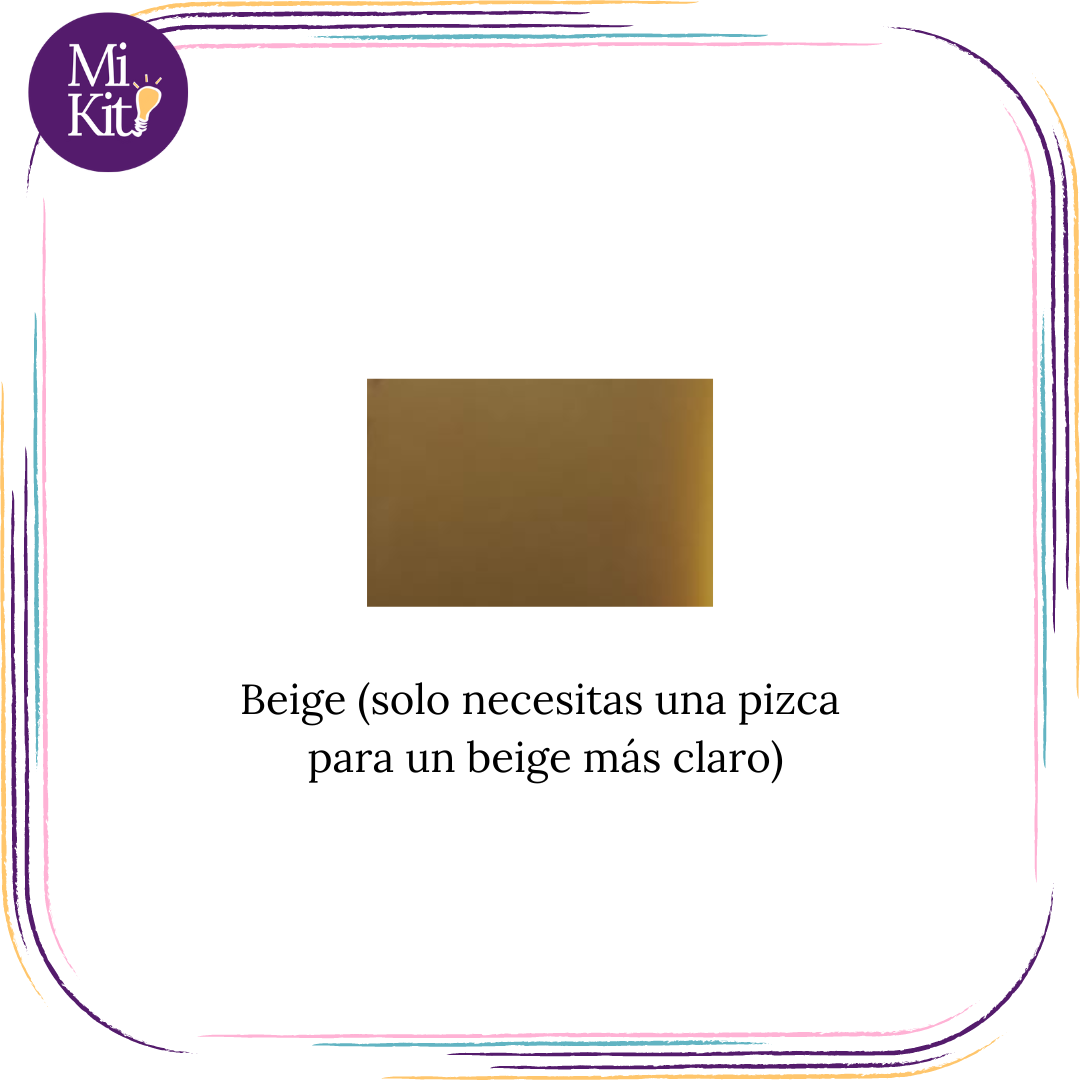 Colorante beige en polvo de 6 gramos