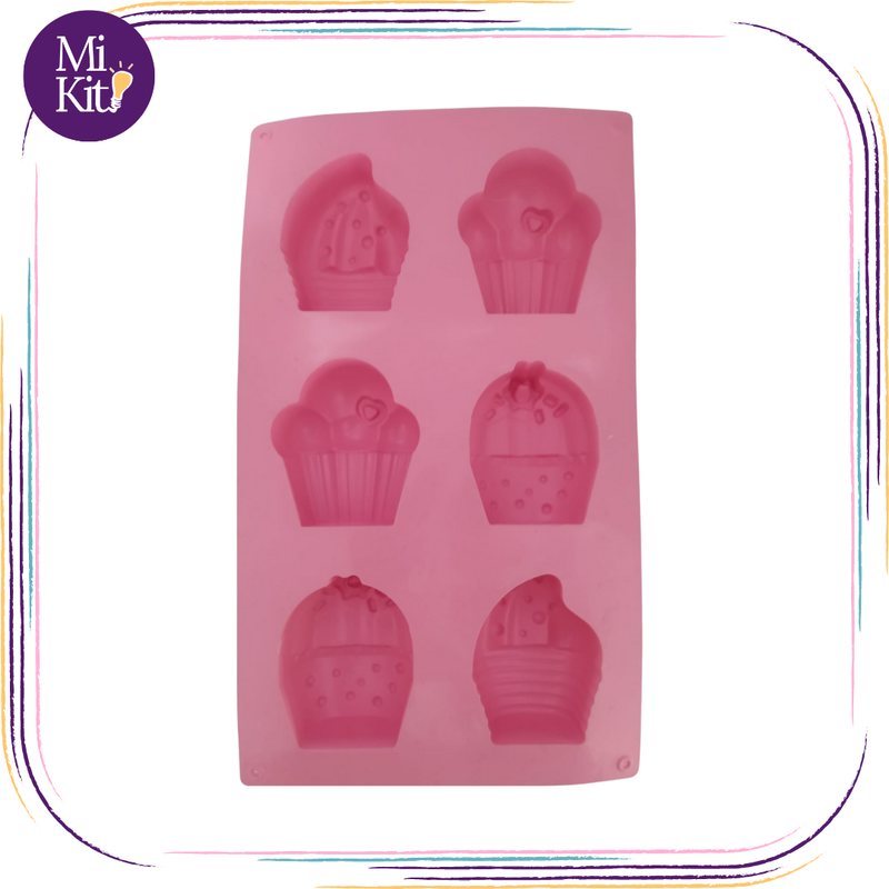 Molde de silicón figuras cupcake