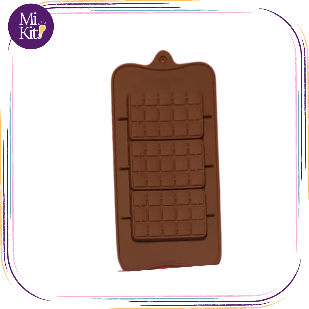 Molde de silicón barras de chocolate