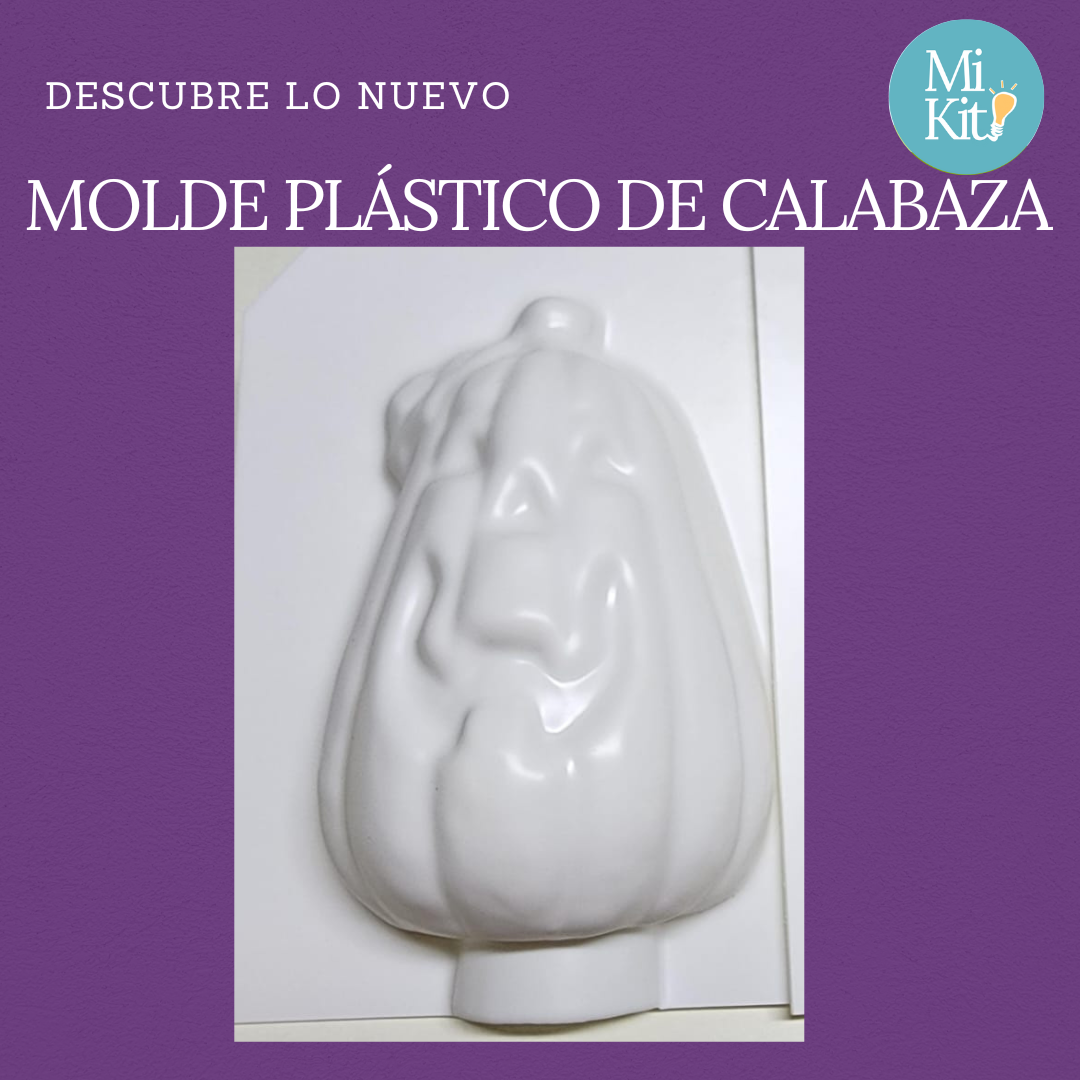 Molde plástico calabaza alta 3D