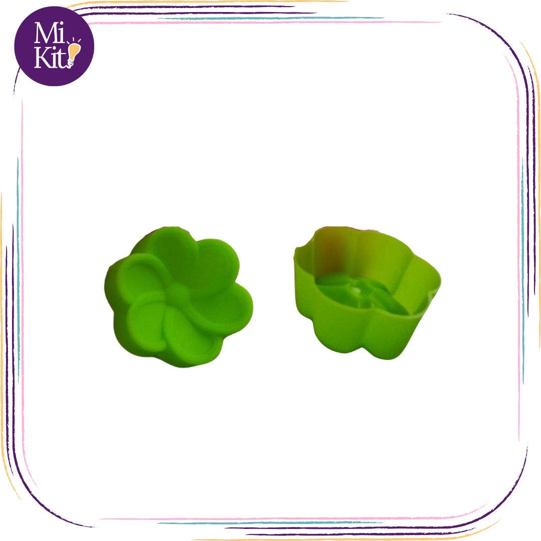 Molde individual de silicón  flor 6 pétalos