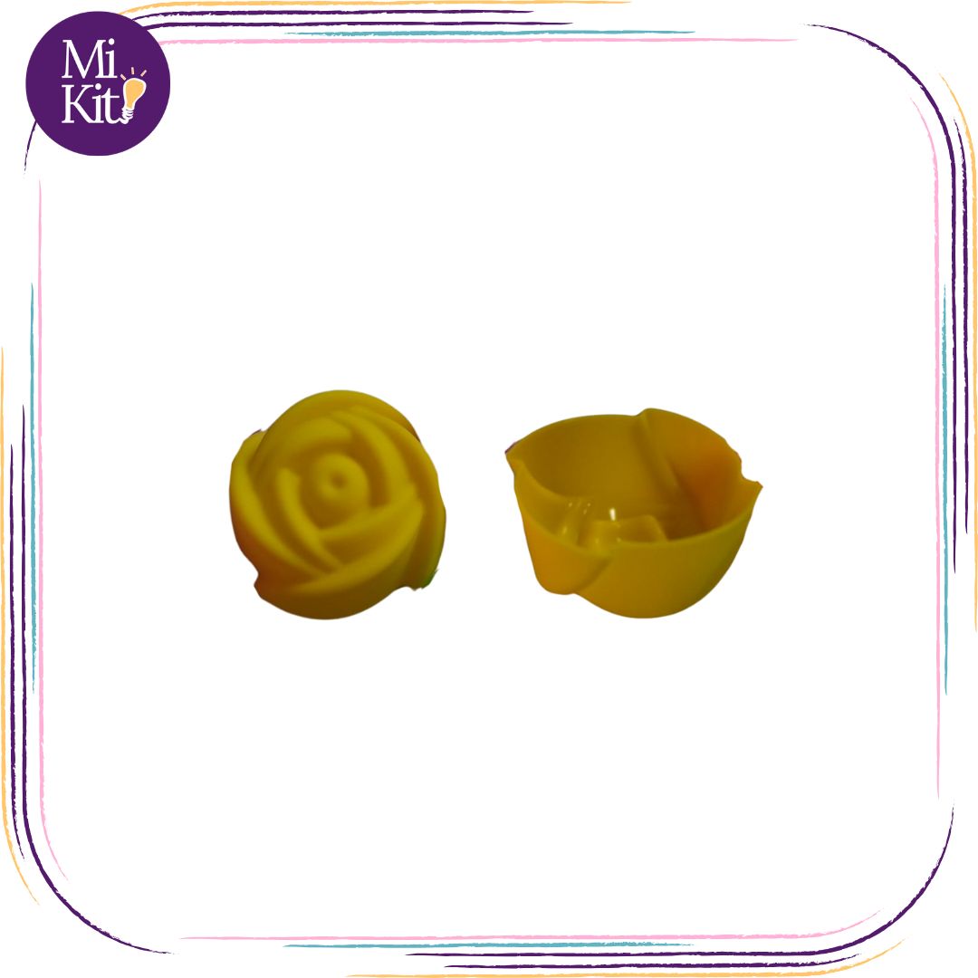 Molde individual de silicón rosa mini