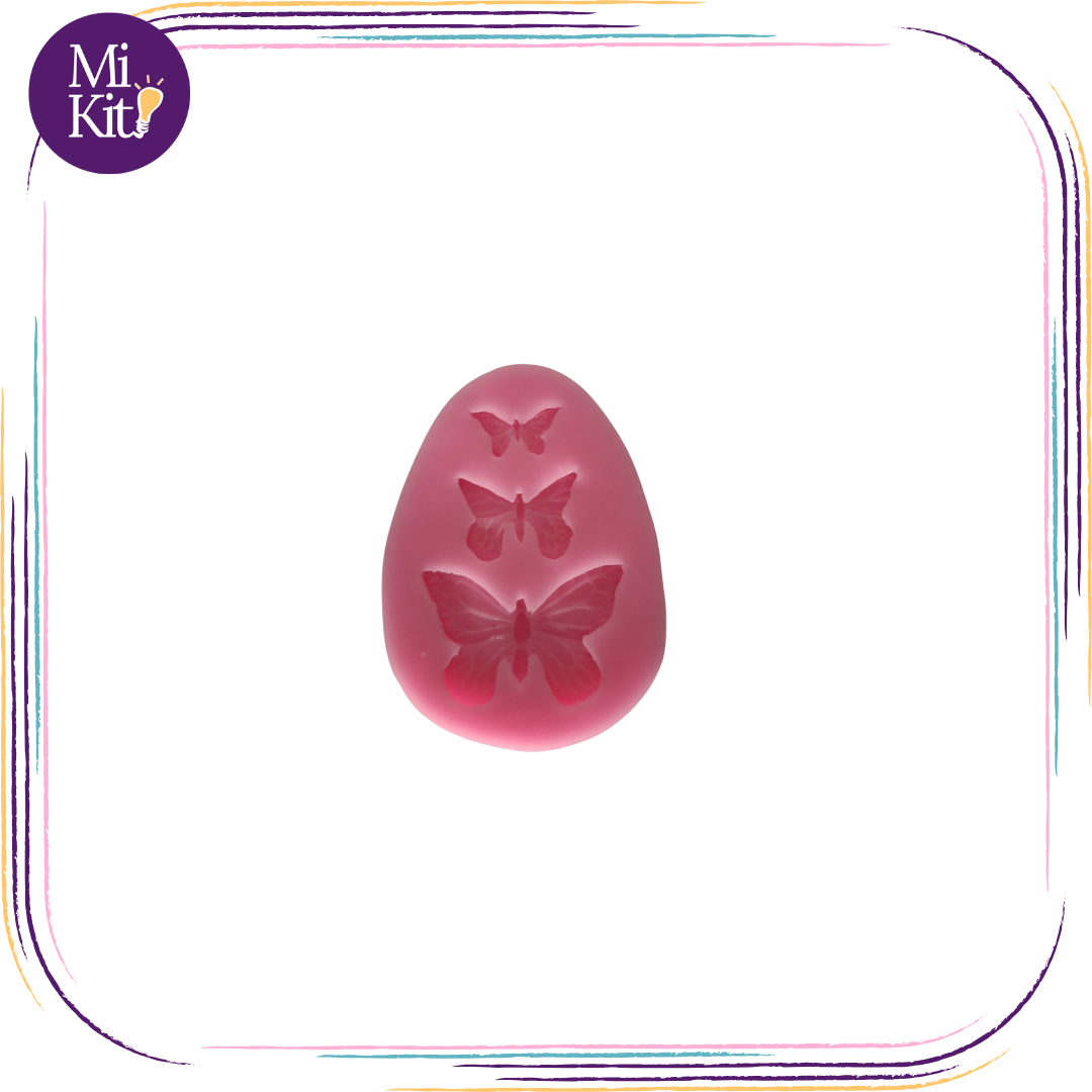 Molde de silicón mariposas mini