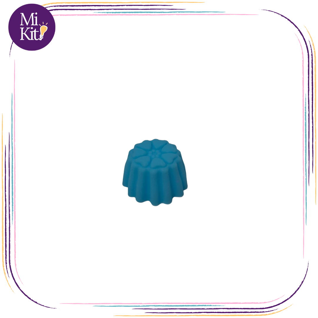 Molde individual de silicón flor pétalos corazón mini