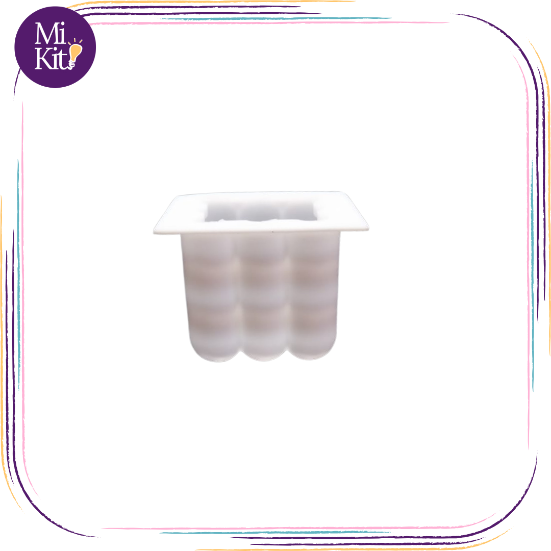 Molde de silicón cubo burbuja grande 3D