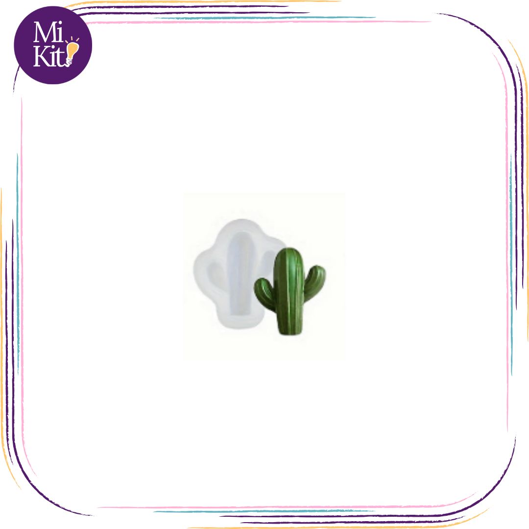 Molde de silicón cactus columnar