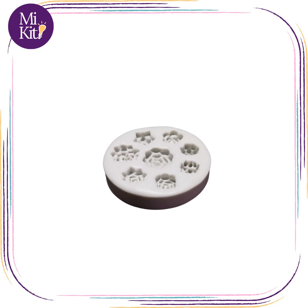 Molde de silicón suculentas varias mini