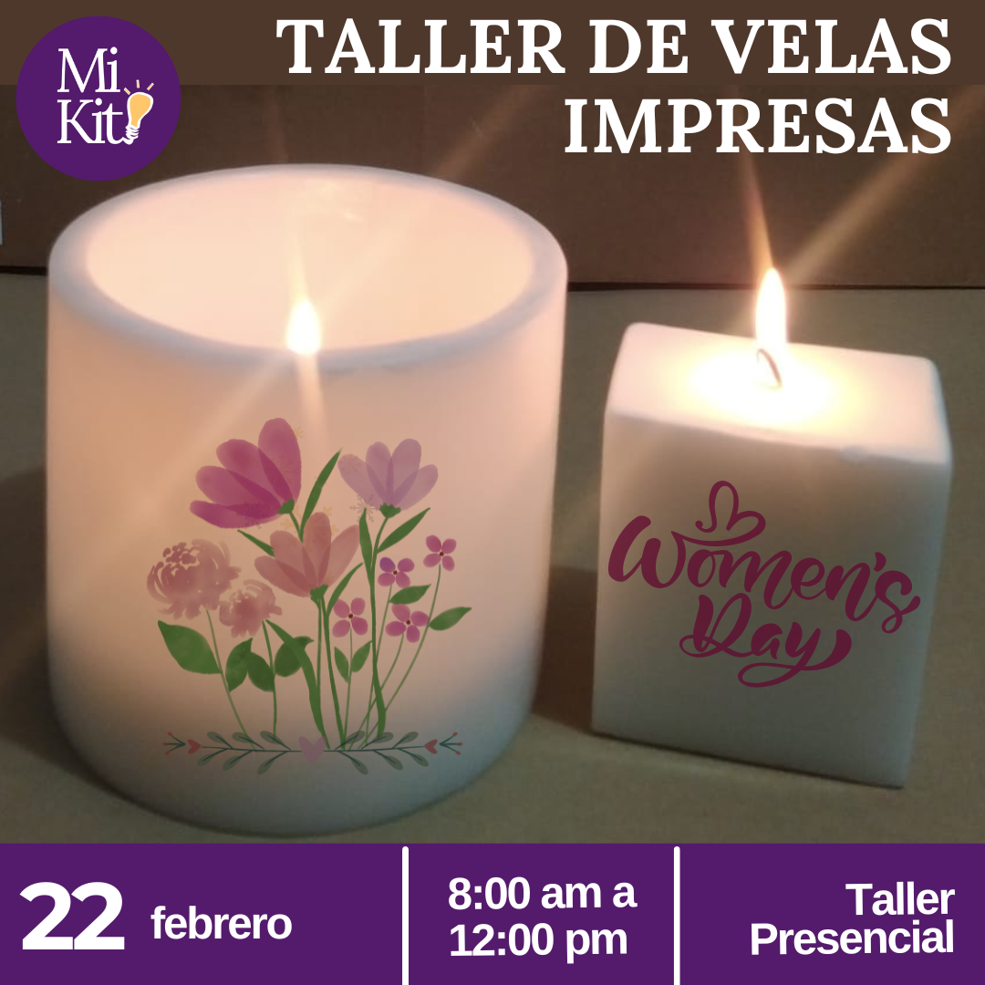 Kit y Taller Velas Impresas
