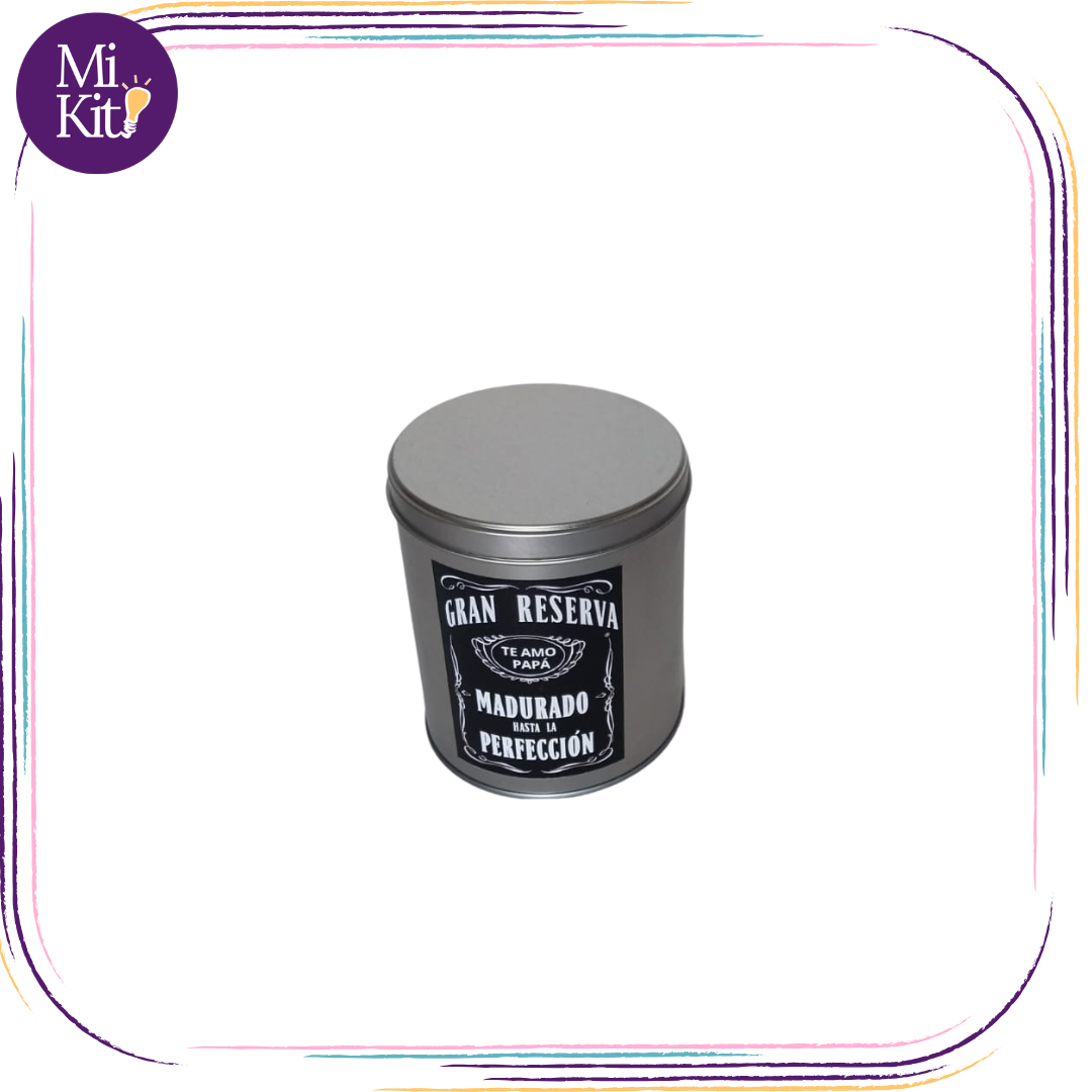Recipiente metálico 8.5 oz. Gran Reserva