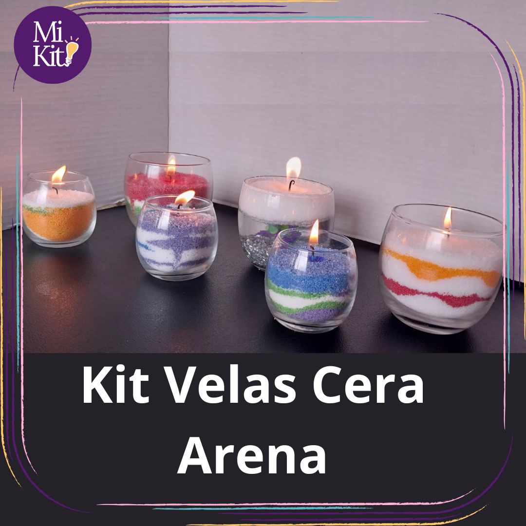 Kit y Taller Velas Cera Arena