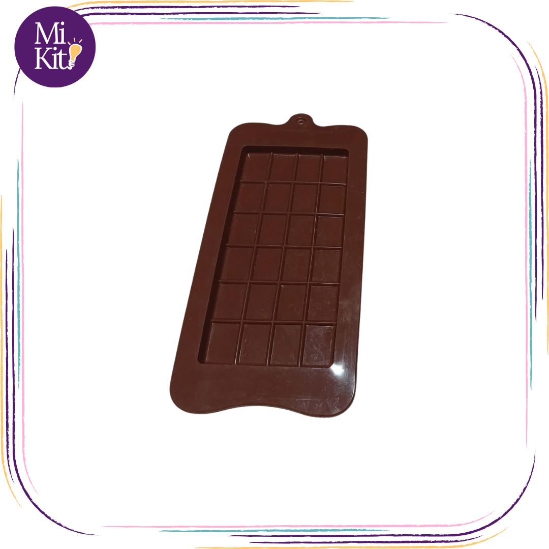 Molde de silicón barra de chocolate grande