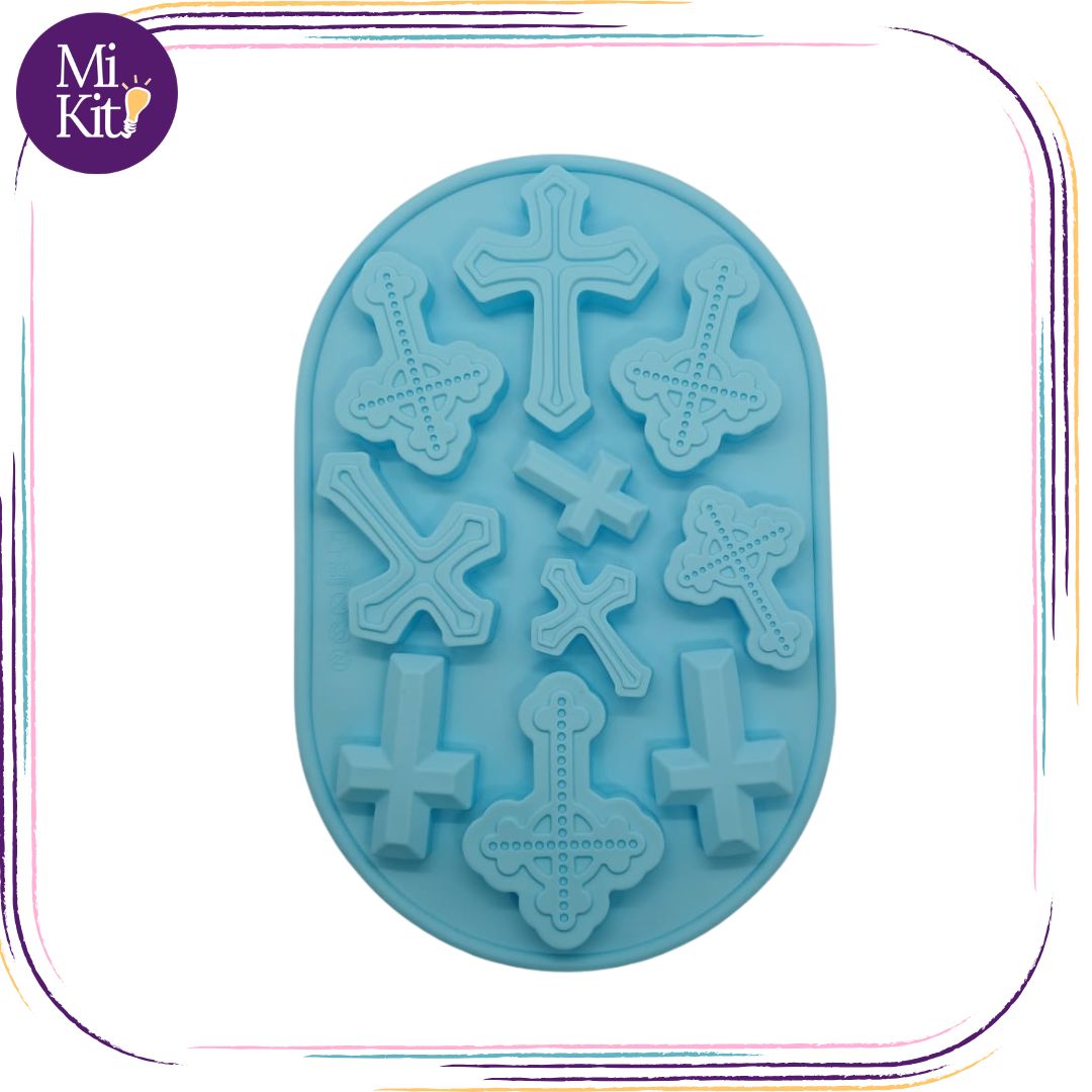 Molde de silicón varias cruces