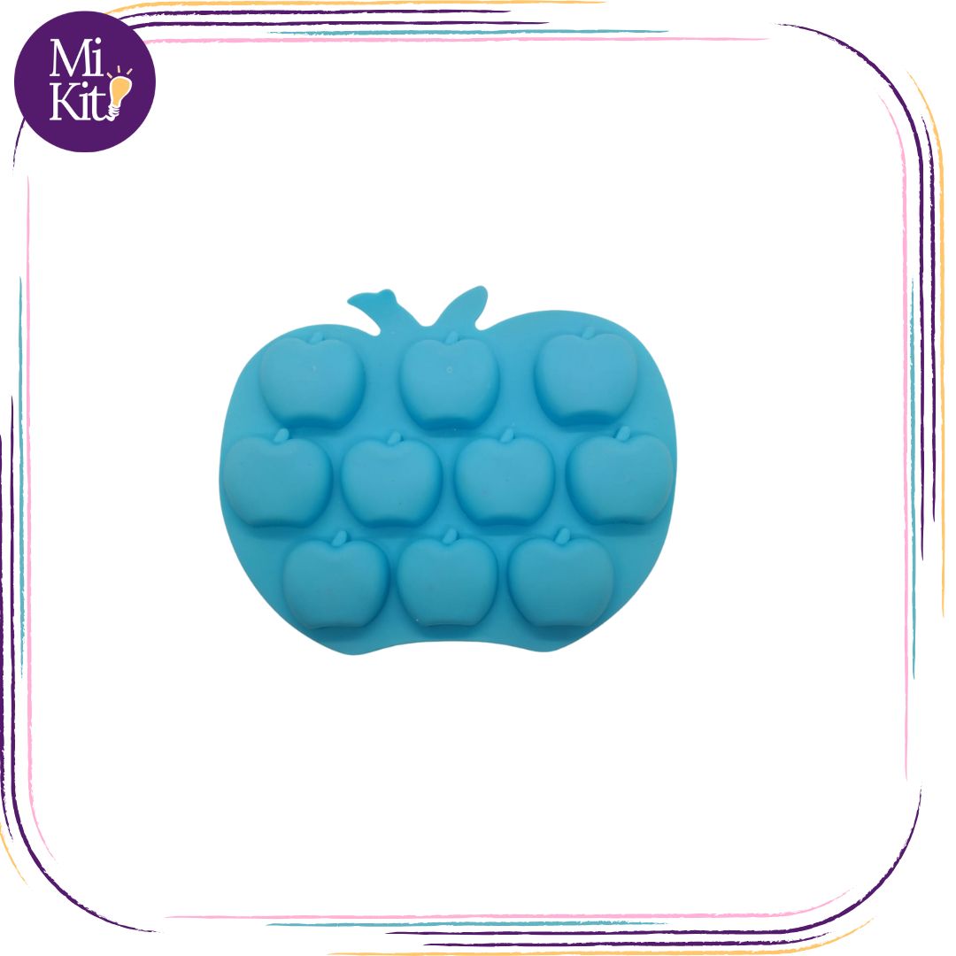 Molde de silicón manzanas