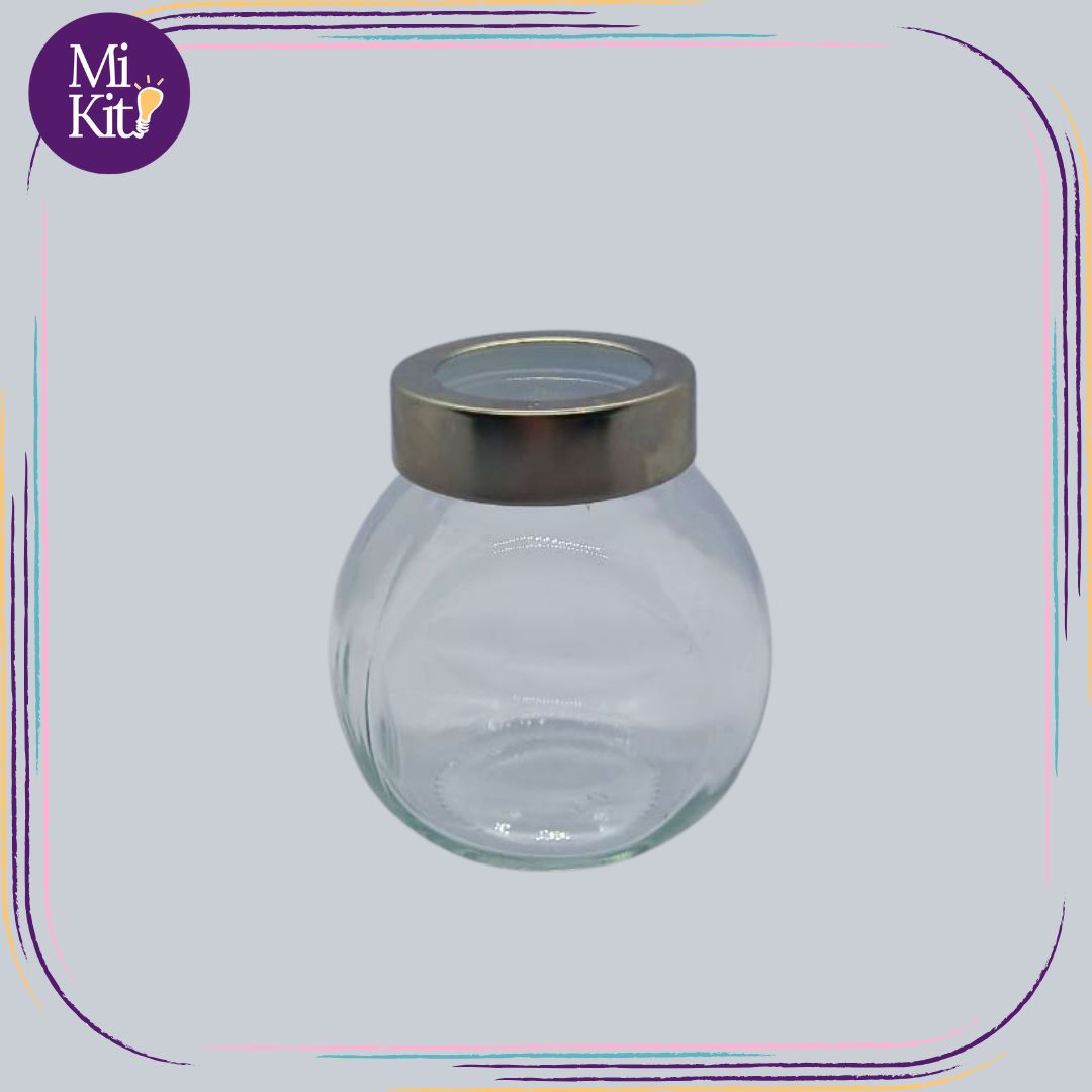 Recipiente de vidrio redondo de 200ml