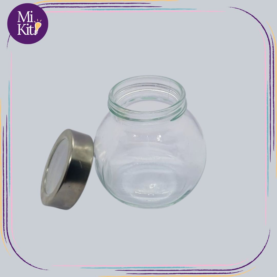 Recipiente de vidrio redondo de 200ml