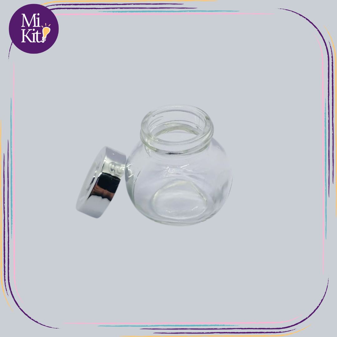 Recipiente de vidrio redondo de 60ml