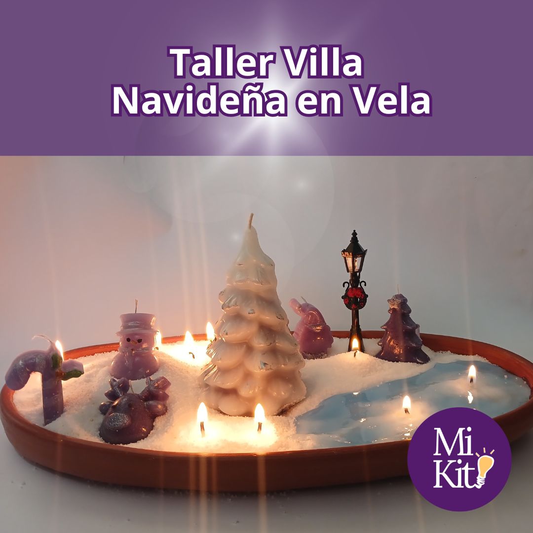 Kit y Taller Villa Navideña en Vela