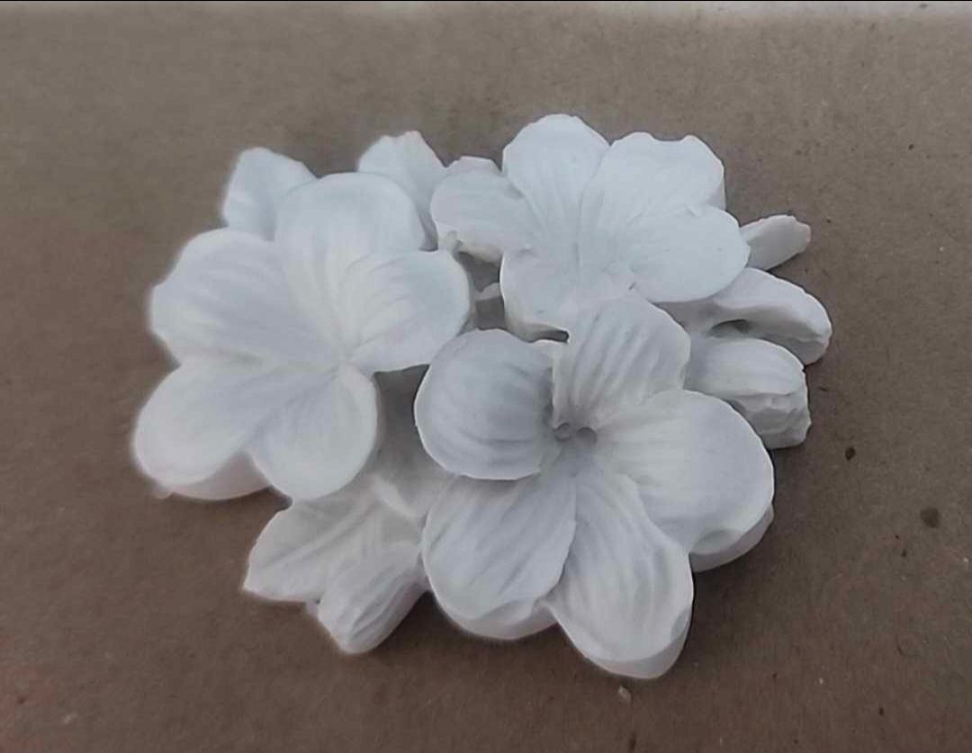 Molde de silicón triple flor