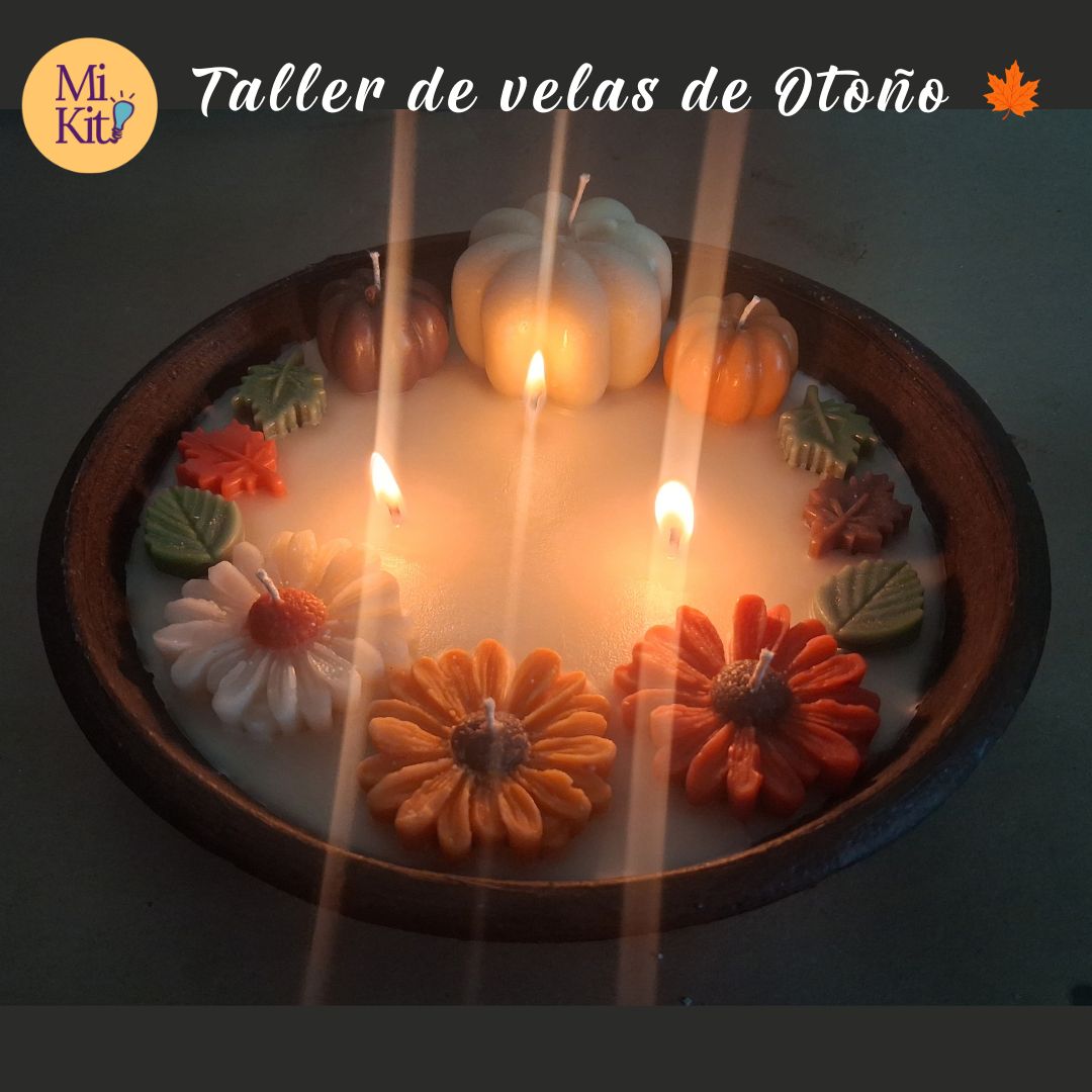 Kit y Taller  Velas de Otoño