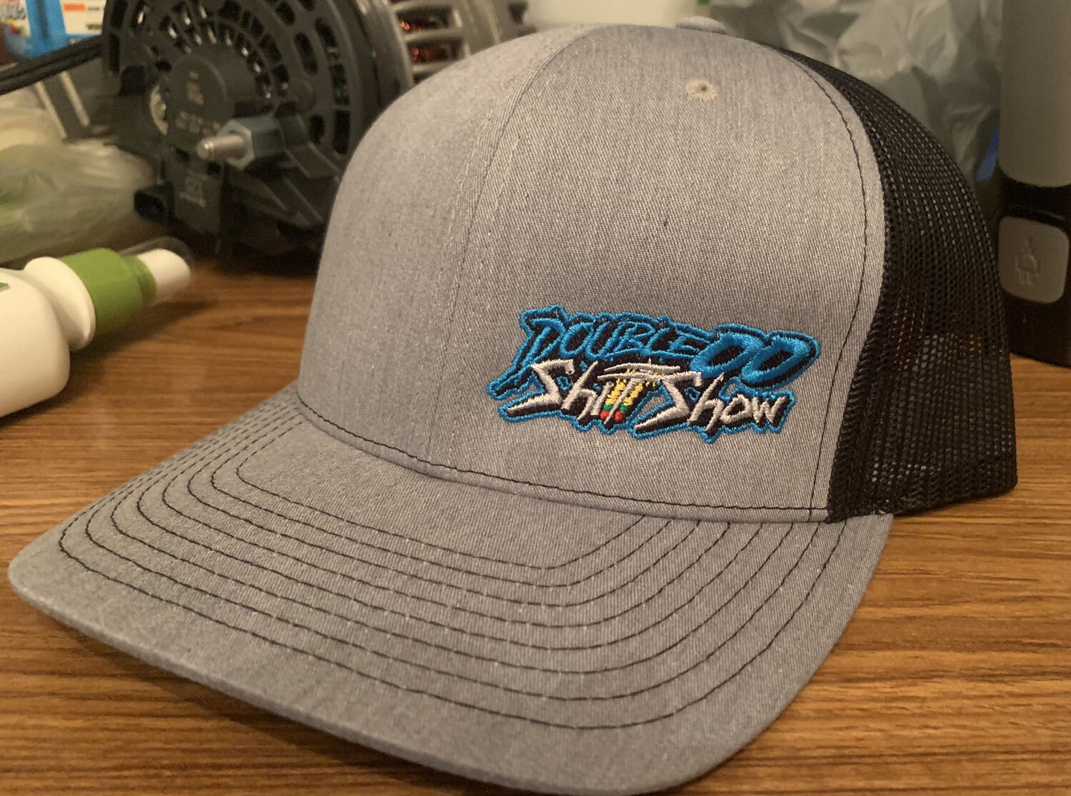 Double00ShitShow Blue Logo SnapBack Hat