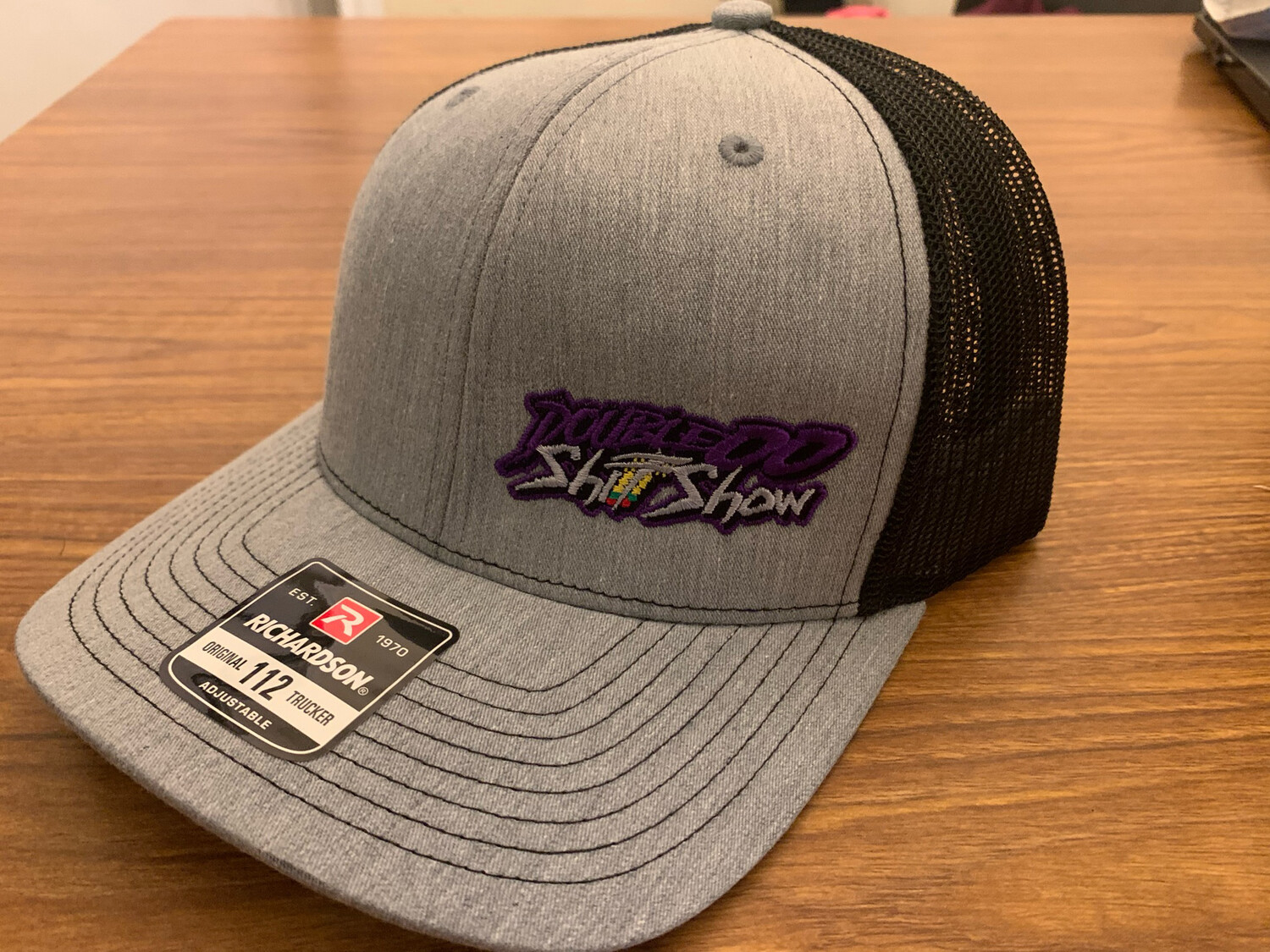 Double00ShitShow Purple Logo SnapBack Hat