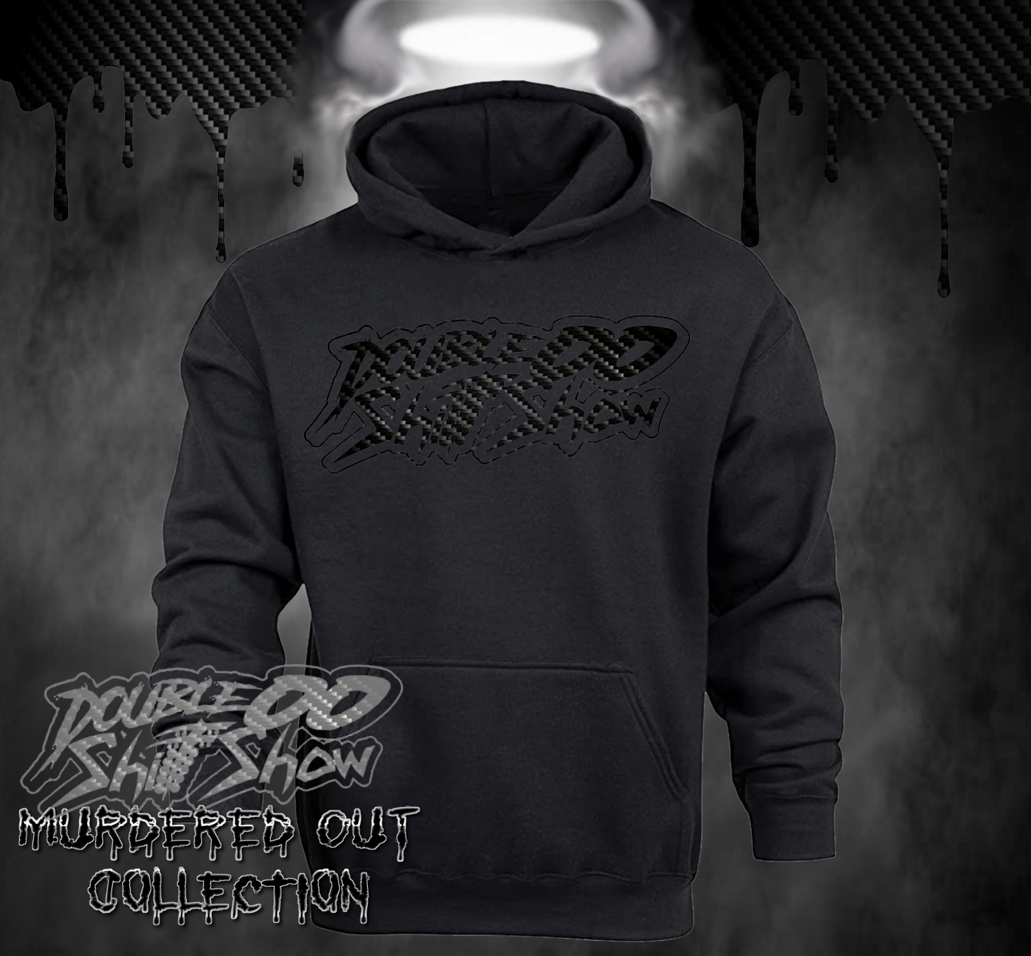 Murdered Out Double00ShitShow Hoodie