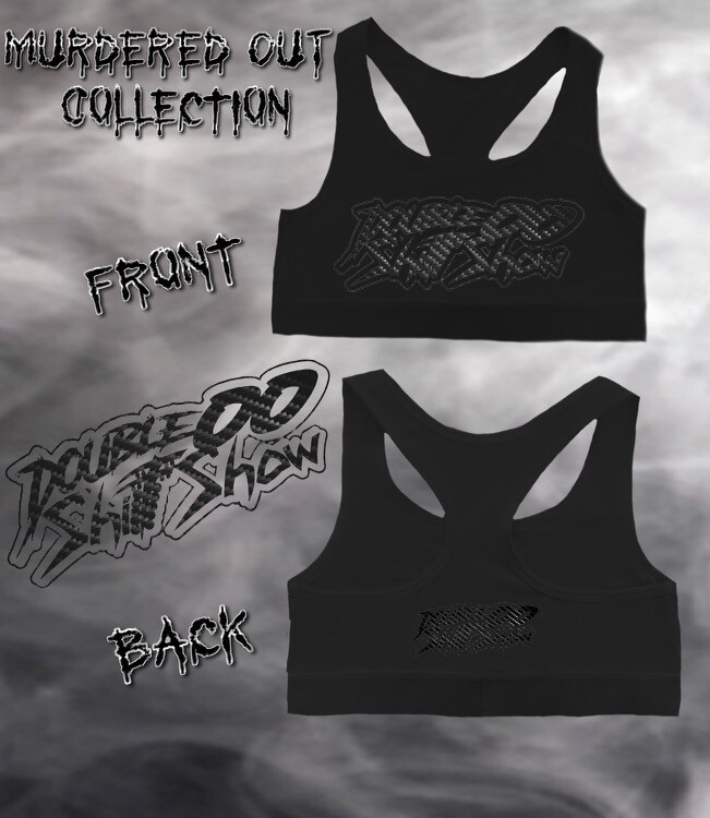 Murdered Out Sports Bra