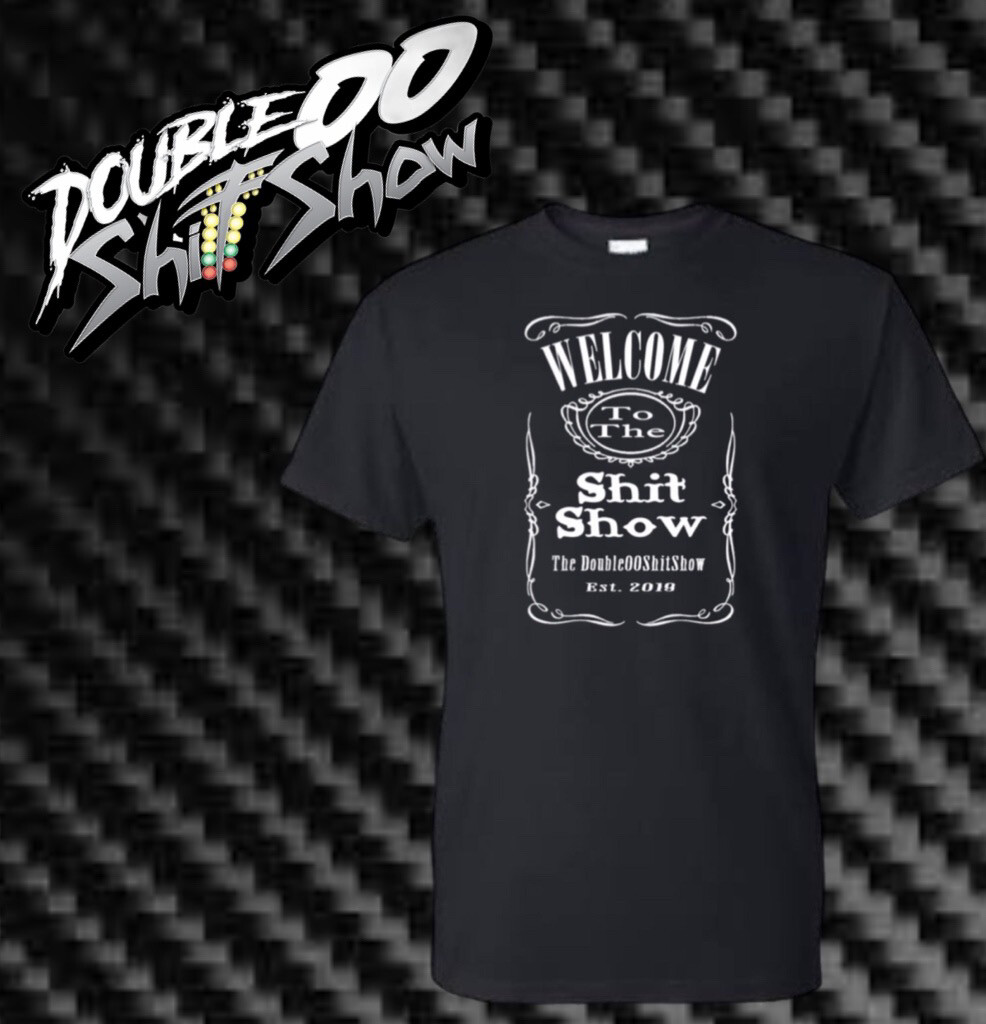 Camiseta Con Diseño De Calavera Con Texto En Inglés "Welcome To The Shit Show", Negro