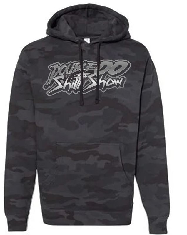 Double00ShitShow Black Camo Hoodie