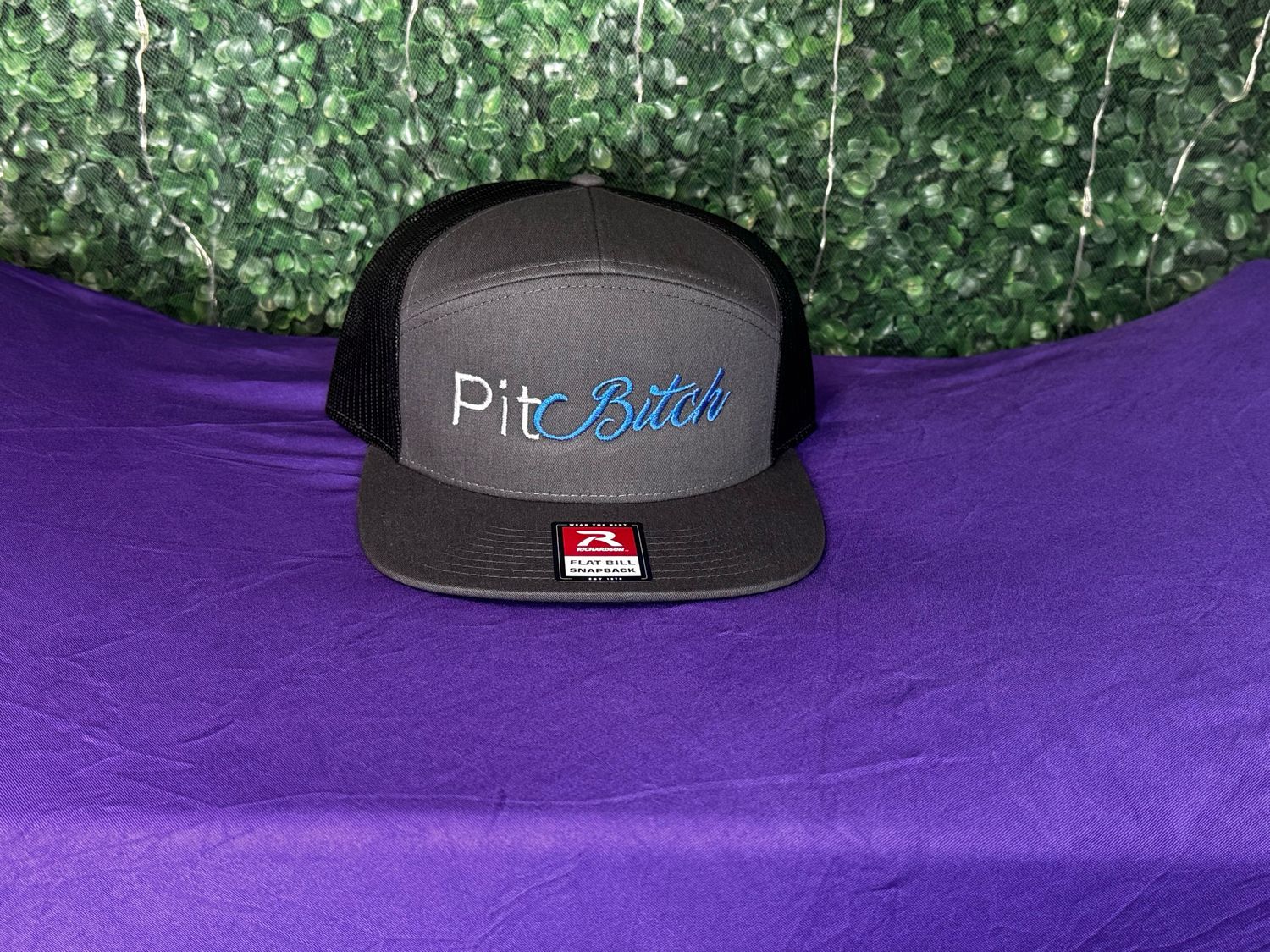 Blue Lettering Pitch Bitch Hat
