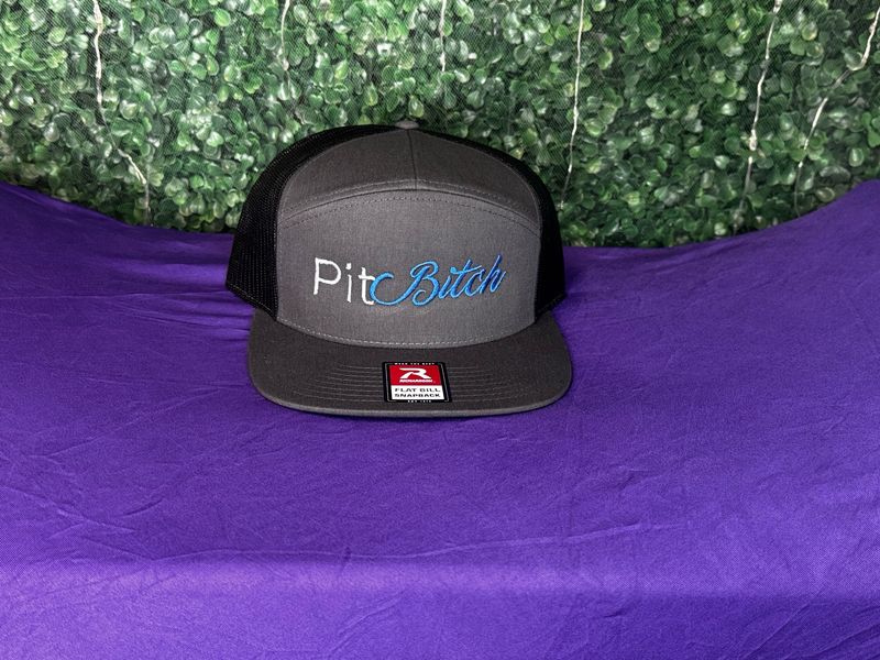 Blue Lettering Pitch Bitch Hat