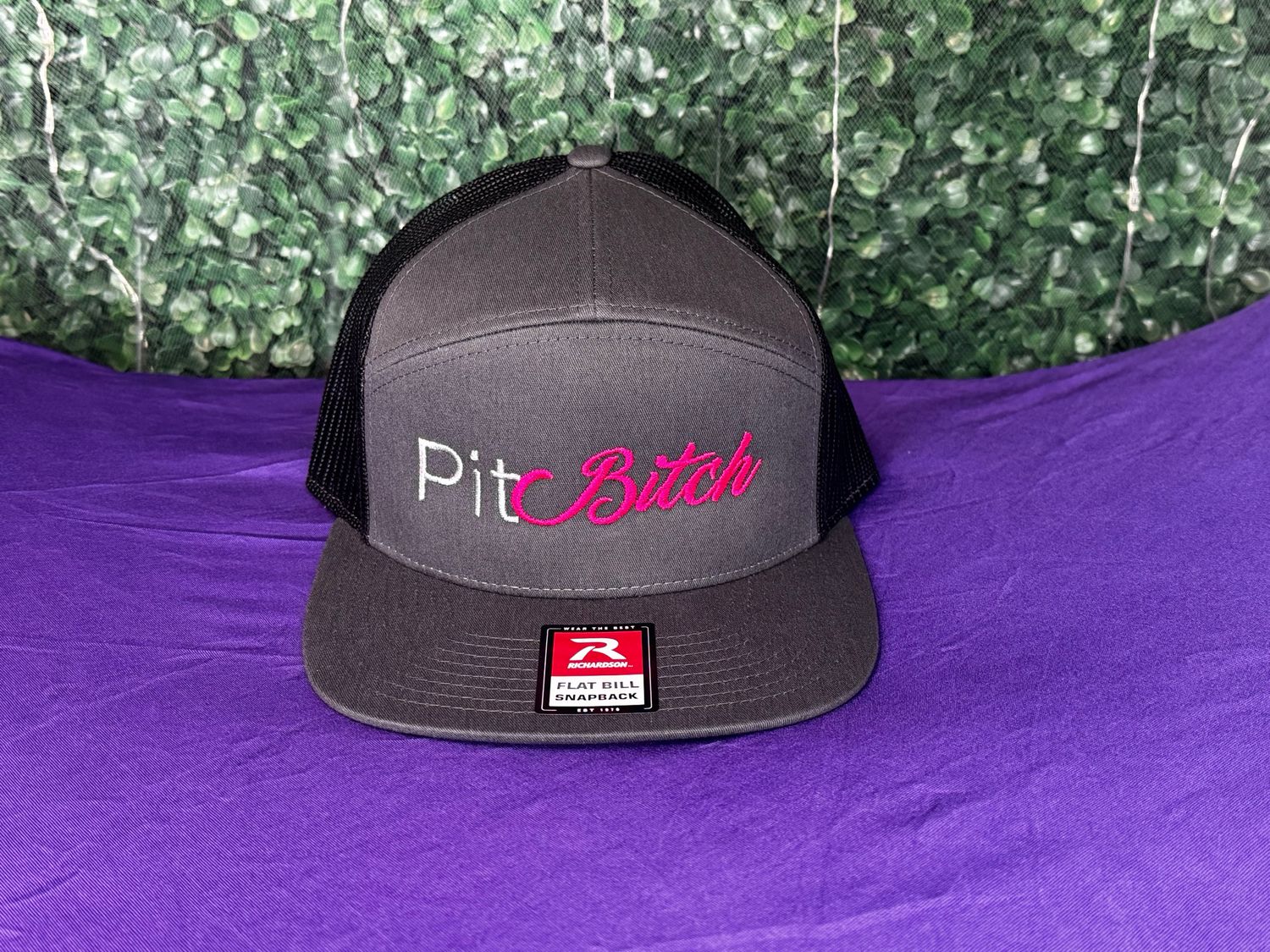 Pink Lettering Pitch Bitch Hat