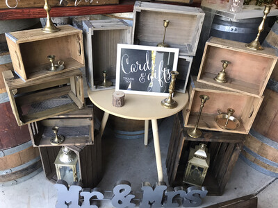 Wood crate display