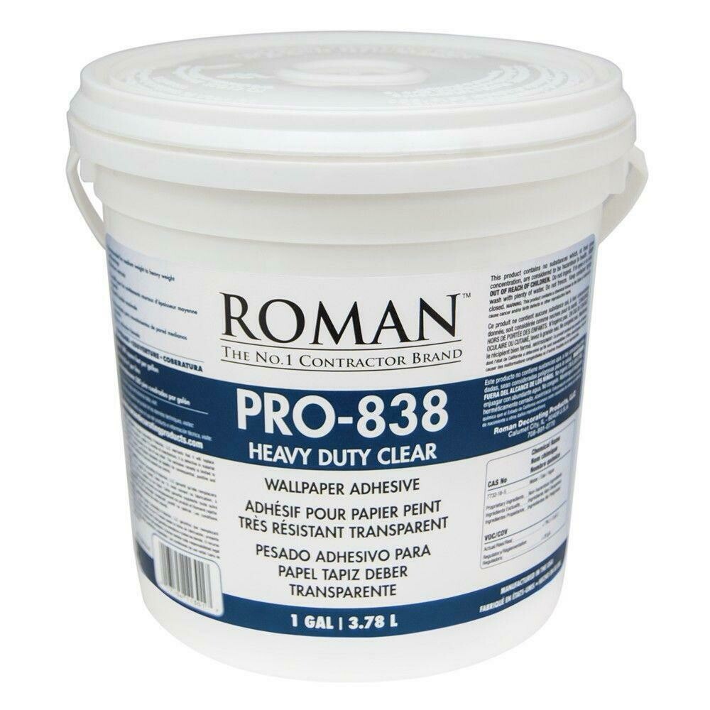 Roman Pro-838 Heavy Duty Clear Wallcovering Adhesive
