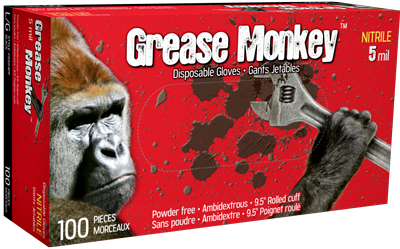 Grease Monkey 5mm Nitrile Gloves - 100 pack