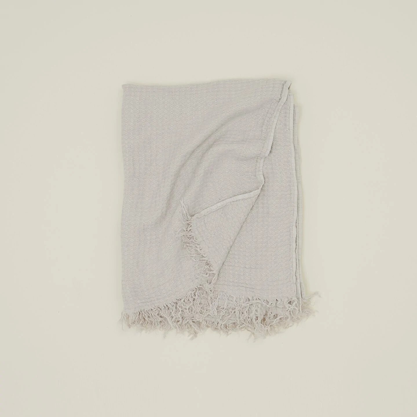 HNY Simple Linen Throw - Light Grey