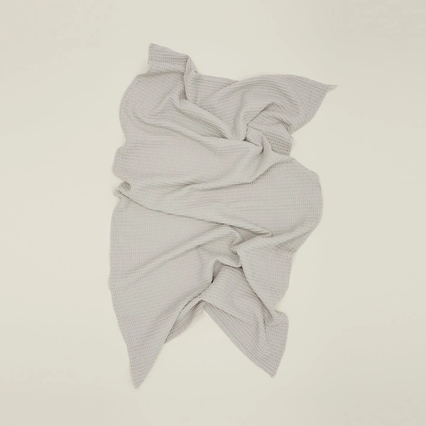 HNY Simple Waffle Hand Towel - Light Grey