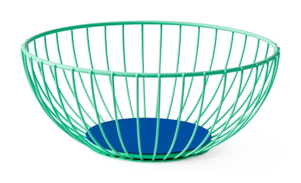Octaevo Iris Wire Basket - Mint / Blue