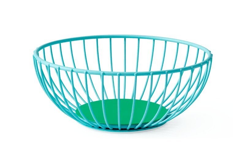 Octaevo Iris Wire Basket - Light Blue / Green