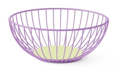 Octaevo Iris Wire Basket - Lilac / Lime
