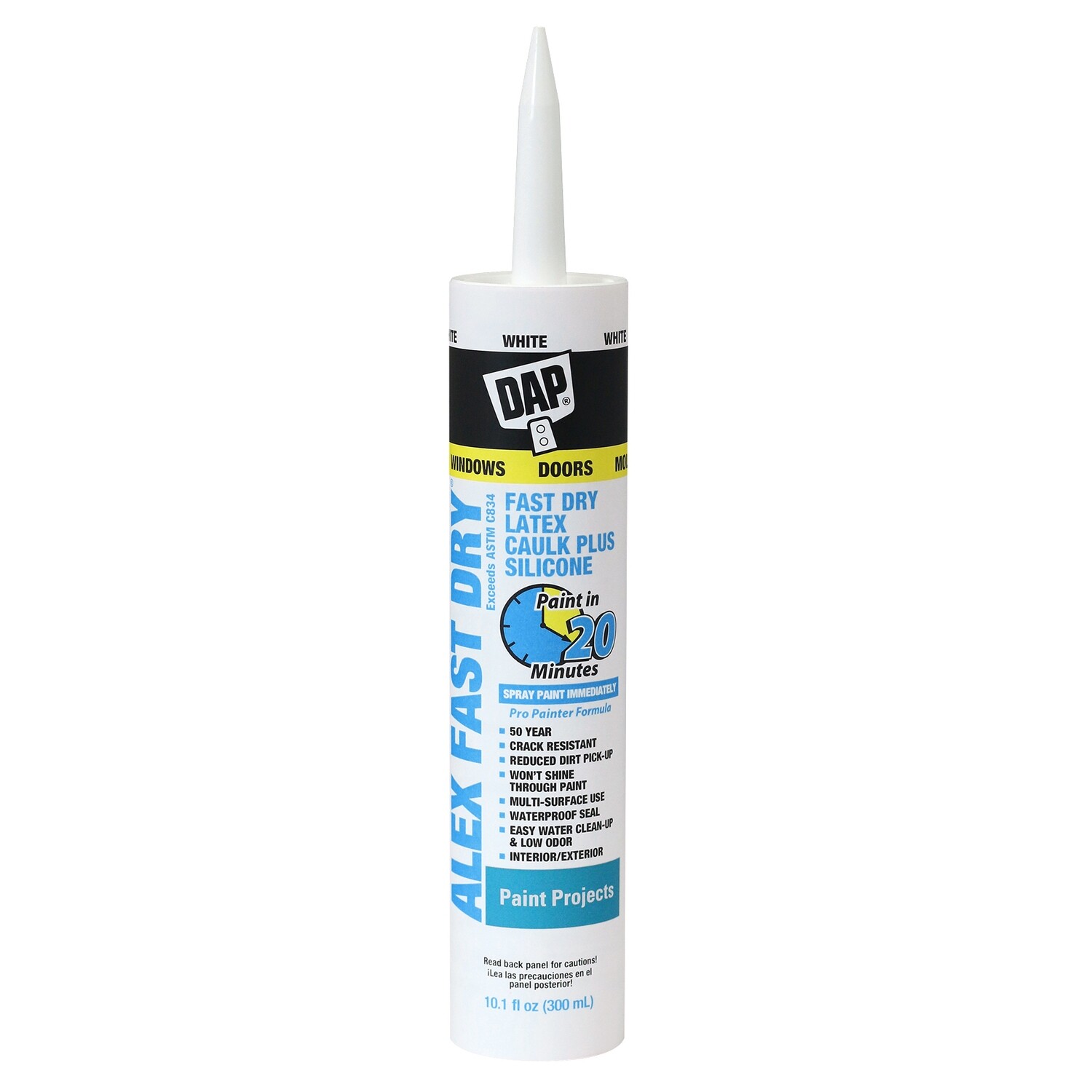 Dap ALEX FAST DRY Acrylic Latex Caulk Plus Silicone