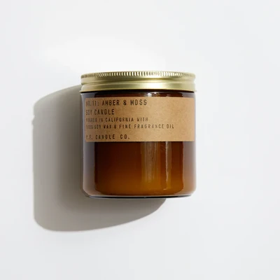PF Candle Co: Amber & Moss - 12.5oz