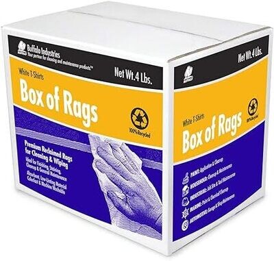 Buffalo Box of Rags - White T-Shirts