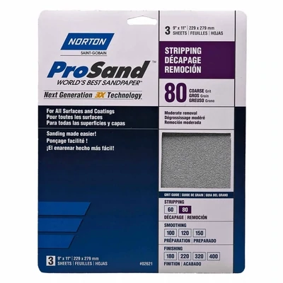 Norton Pro Sand Handy Pack Sandpaper (3 Pack)