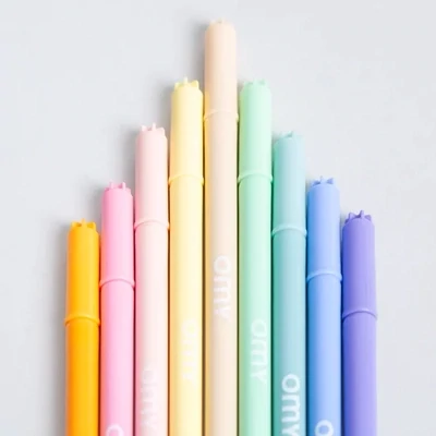 OMY Dual Tipped Pastel Markers - 9 Pack