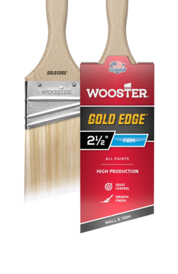 Wooster Gold Edge Semi-Oval Angle Sash Brush