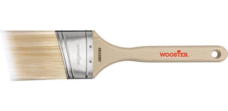 Wooster Gold Edge Semi-Oval Angle Sash Brush